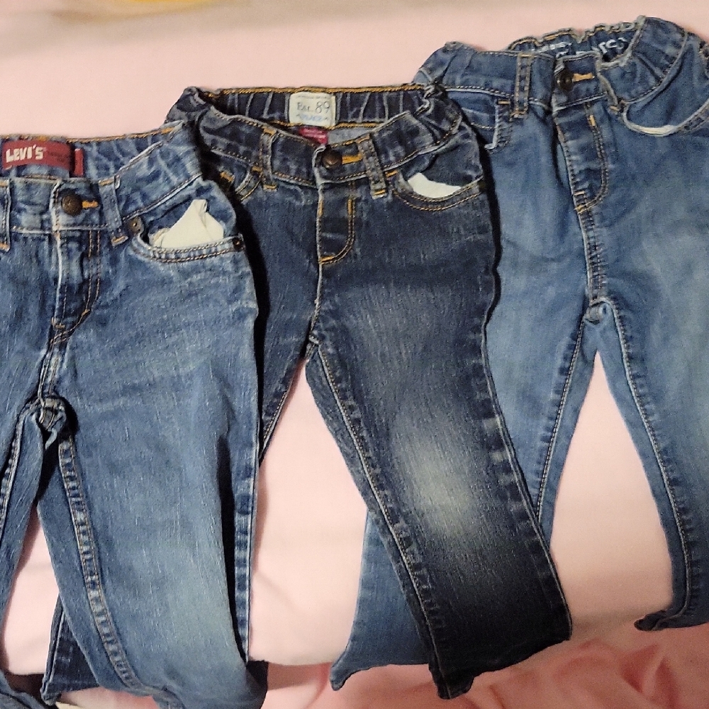 Blue Denim Jeans Trio